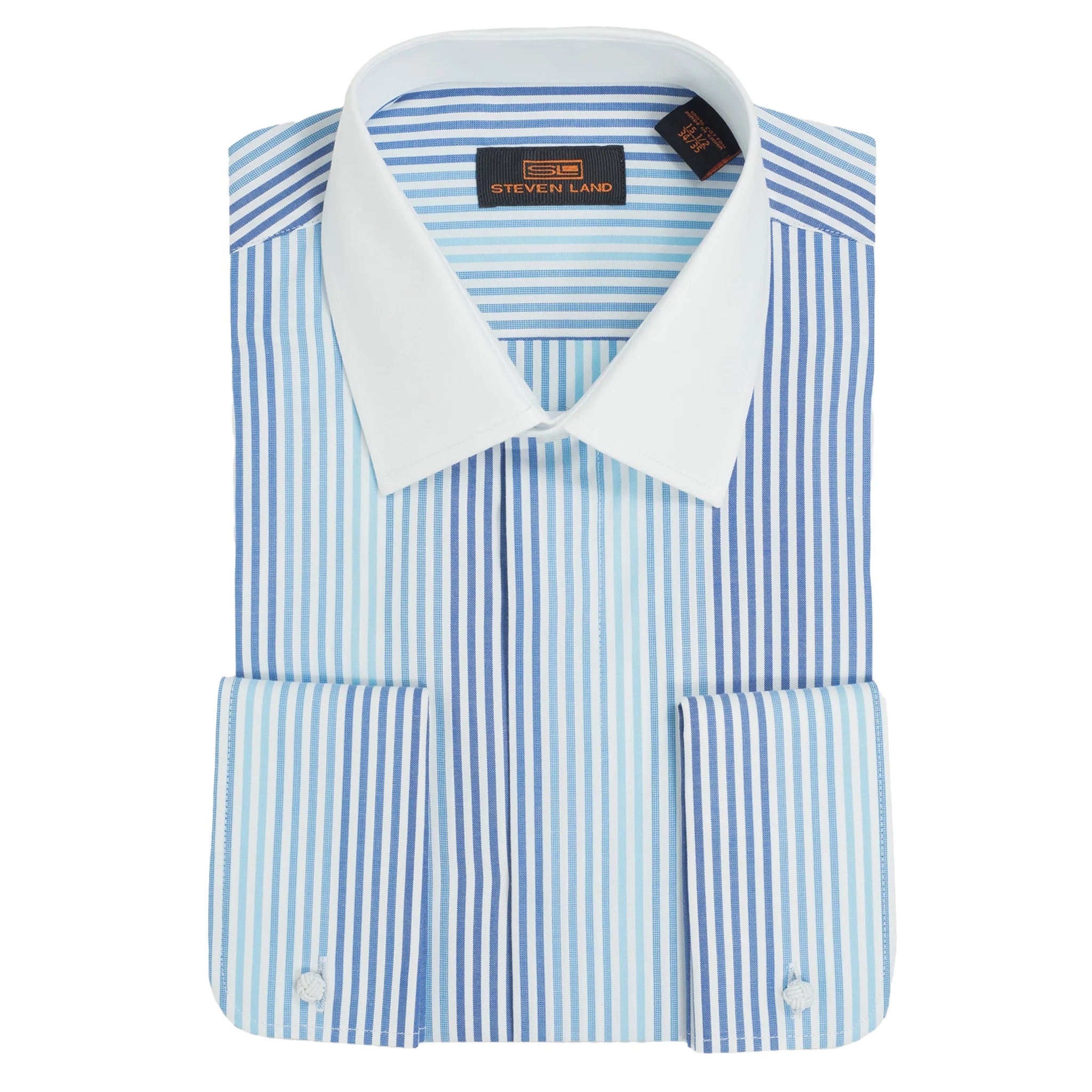 Steven Land The Geoffery Classic Collar French Cuff Dress Shirt DS2425