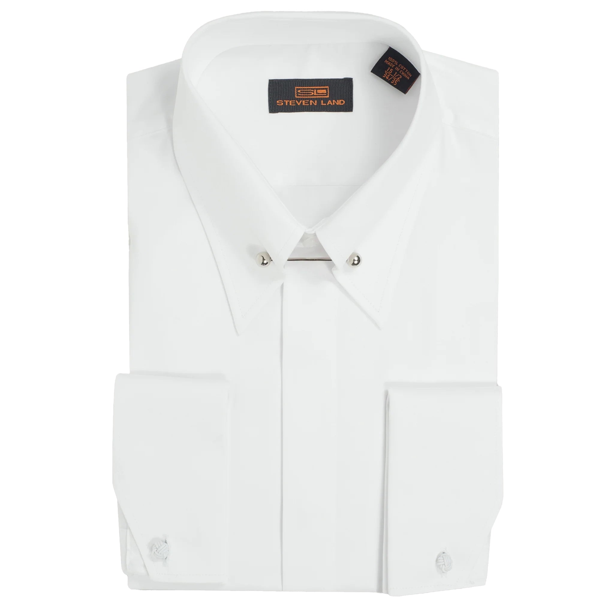 Steven Land The Vinci Long Point Collar Satin Weave Dress Shirt DS2430 Suit & Tux Warehouse Steven Land The Vinci Long Point Collar Satin Weave Dress Shirt DS2430 Suit & Tux Warehouse