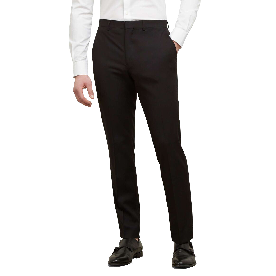 Kenneth Cole Reaction Techni-Cole Stretch Performance Slim Fit Dress Pants, 36 34 / Black Kenneth Cole Reaction Techni-Cole Stretch Performance Slim Fit Dress Pants, 36 34 / Black