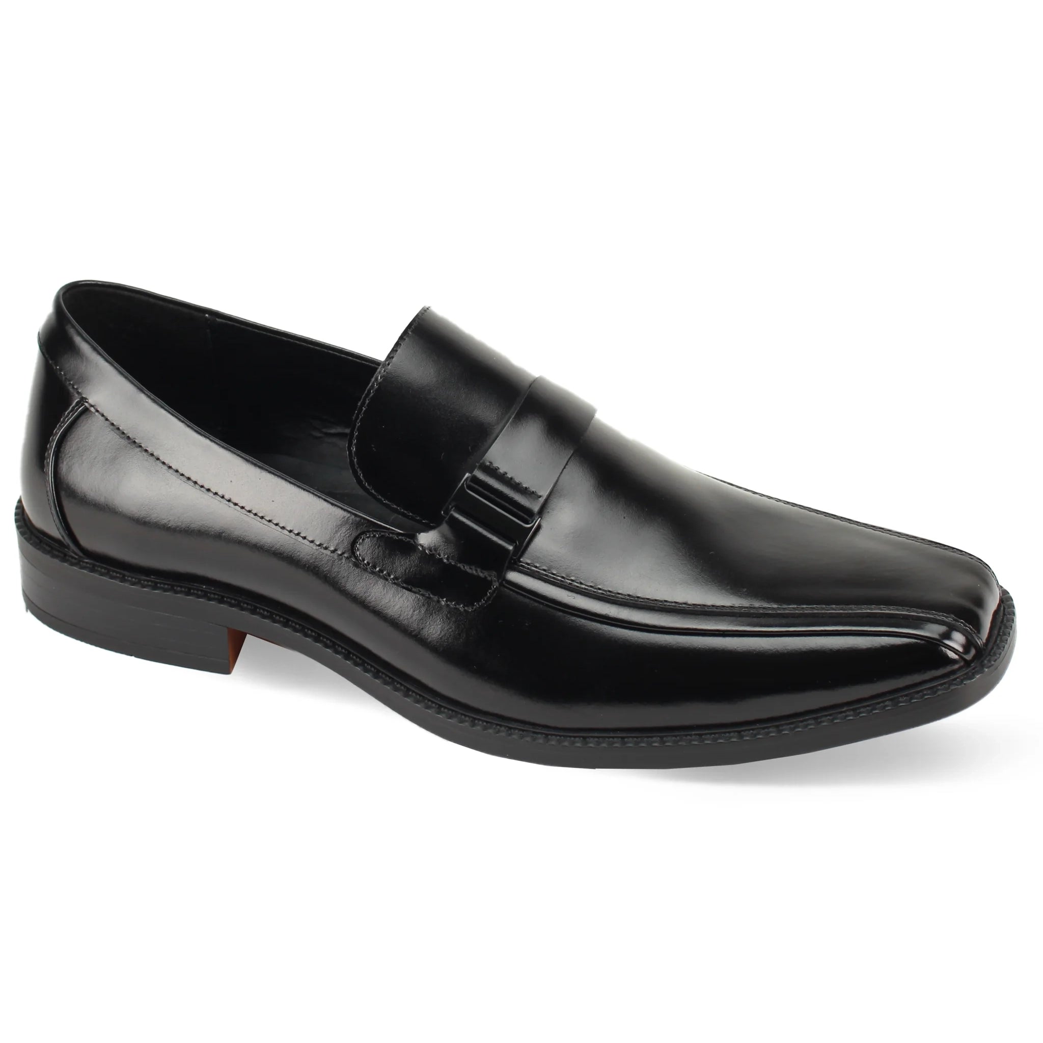 Giorgio Venturi Leather Slip On Dress Shoes | Suit & Tux 