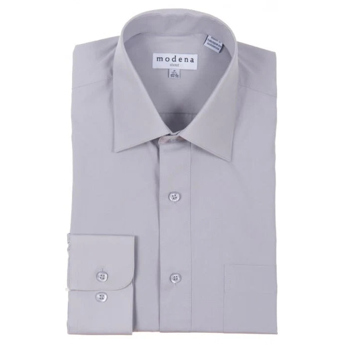 modena contemporary fit dress shirt Modena Mens Contemporary (Slim) Fit Long Sleeve Solid Dress Shirt Colors Black / 14.5" Neck 32/33" Sleeve Slim