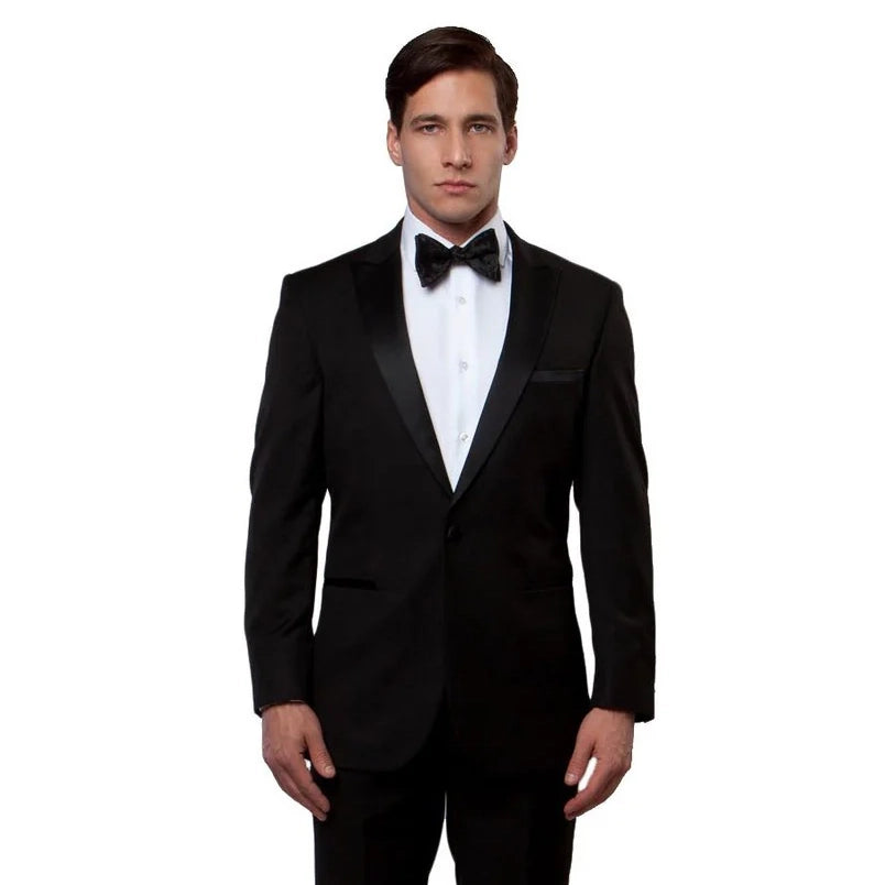 Bryan Michaels Slim Fit Tuxedo Black MT182S – Suit & Tux Warehouse