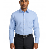 Modena Contemporary Fit Light Blue Dress Shirt