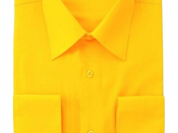 Berlioni C/C Solid Dress Shirt Gold BL900