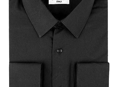 Berlioni C/C Solid Dress Shirt Black BL900