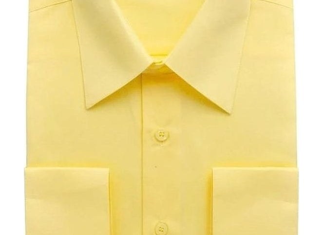 Berlioni C/C Solid Dress Shirt Lemon BL900