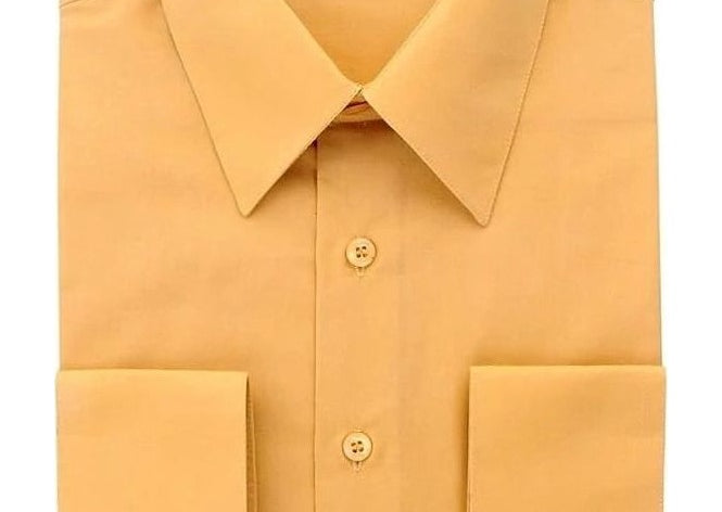 Berlioni C/C Solid Dress Shirt Mustard BL900