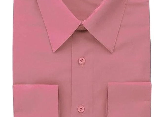 Berlioni C/C Solid Dress Shirt Rose BL900