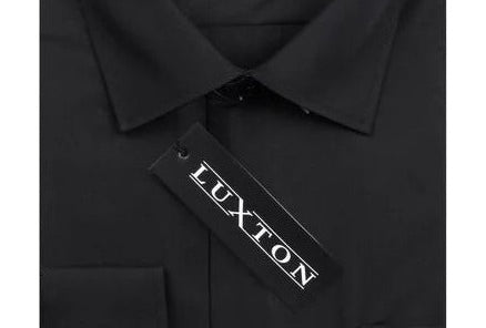 CVC-22F - LUXTON BLACK FASHION FIT DRESS SHIRT