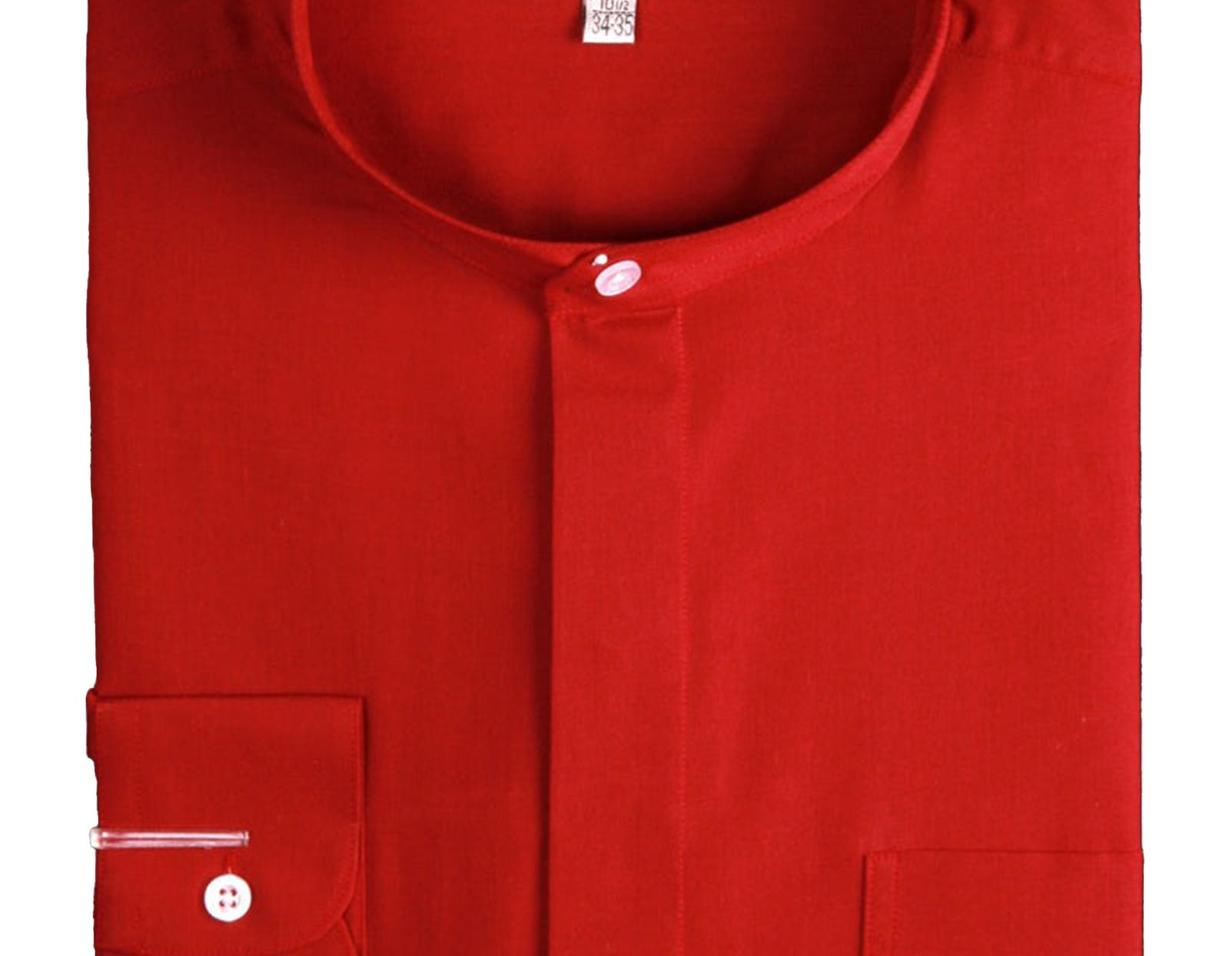 DS3001C - DANIEL ELLISSA BANDED COLLAR SHIRT BURGUNDY