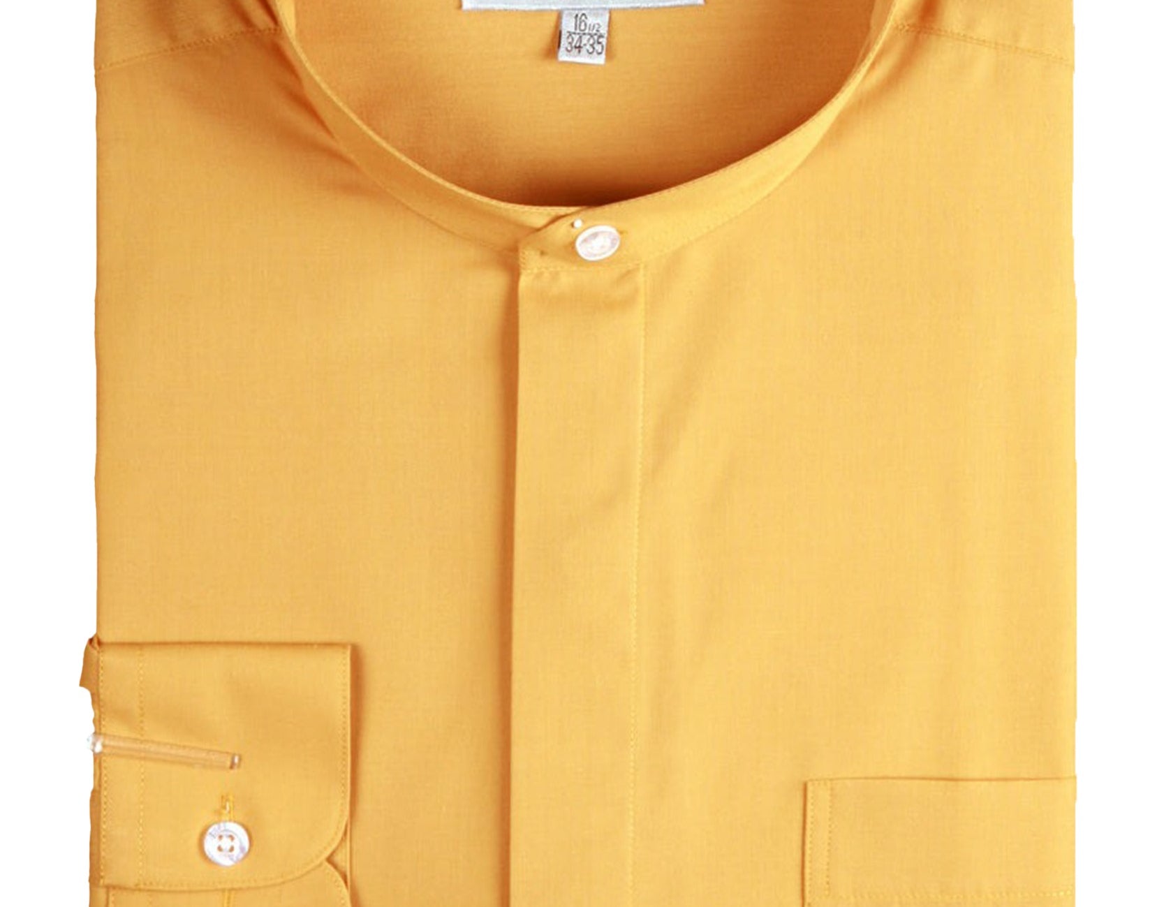 DS3001C - DANIEL ELLISSA BANDED COLLAR SHIRT GOLD