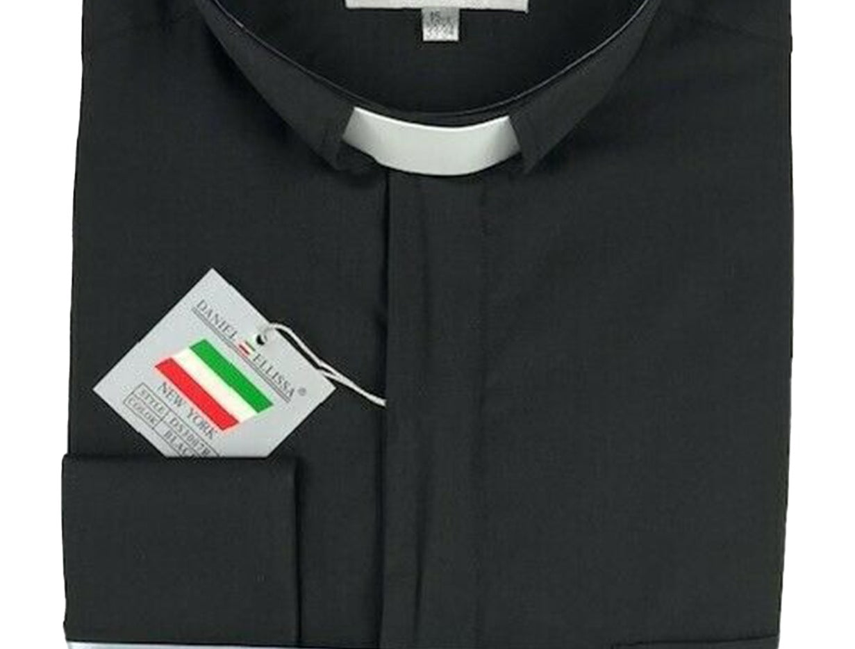DS3007R - DANIEL ELLISSA TAB COLLAR L/S CLERGY SHIRT