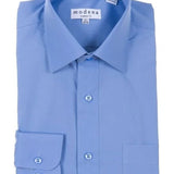 Modena Men's Classic Fit Long Sleeve Cadet Blue Dress Shirt M300CLOR