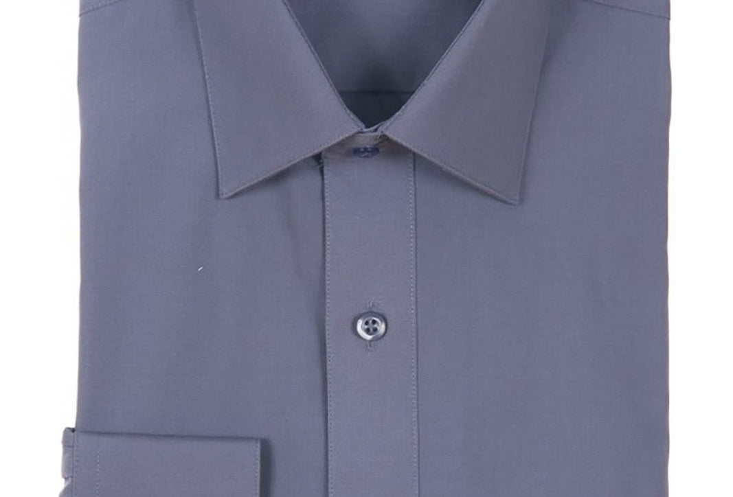 Modena Men's Classic Fit Long Sleeve Charcoal Dress Shirt M300CLOR