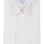 Modena Men's Classic Fit Long Sleeve Egg Shell Dress Shirt M300CLOR