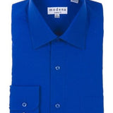 Modena Men's Classic Fit Long Sleeve French Blue Dress Shirt M300CLOR