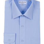 Modena Men's Classic Fit Long Sleeve Powder Blue Dress Shirt M300CLOR