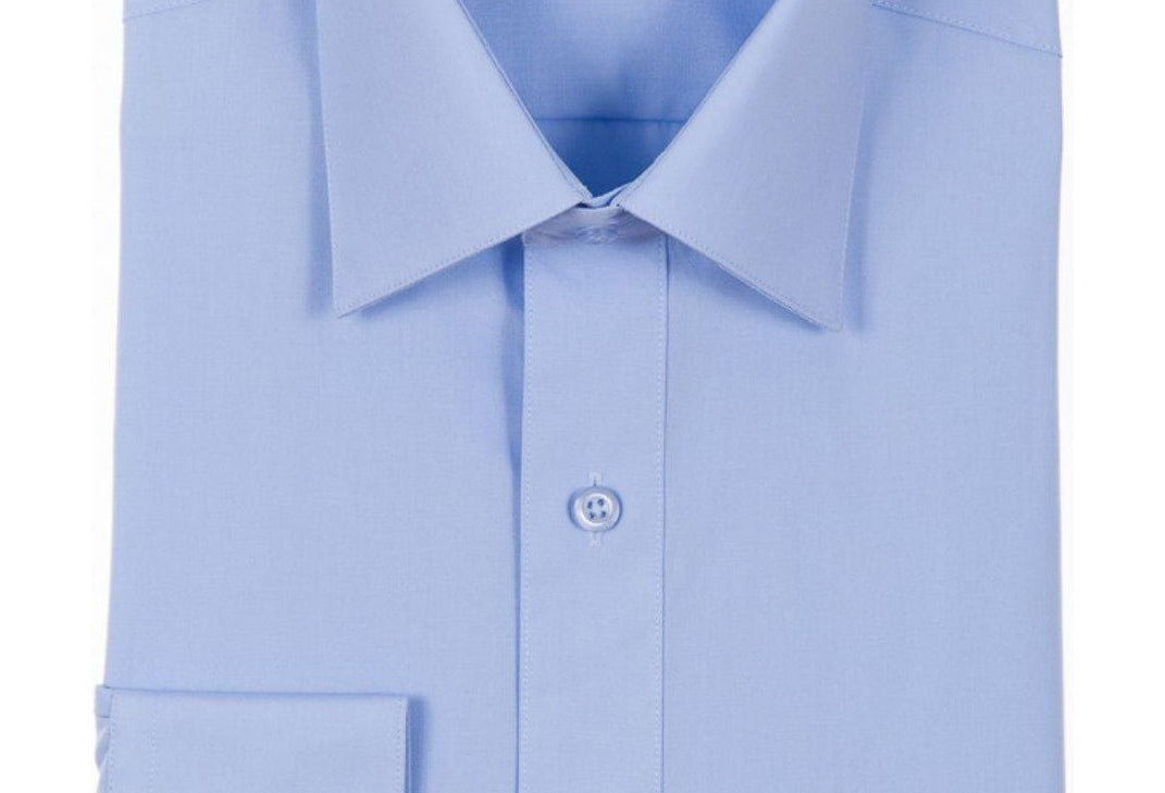 Modena Men's Classic Fit Long Sleeve Powder Blue Dress Shirt M300CLOR