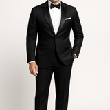 After Midnight Mens Suede Velvet Smoker's Tuxedo Loafer — AI Model Photo