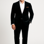 After Midnight Mens Suede Velvet Smoker's Tuxedo Loafer — AI Model Photo