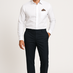 After Midnight Mens Suede Velvet Smoker's Tuxedo Loafer — AI Model Photo